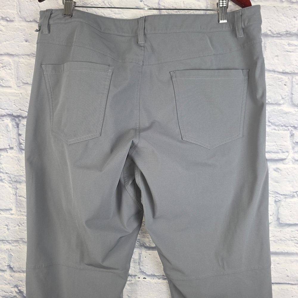 Lululemon Men ABC Pant Slim Warpstreme Grey 5-Pocket Trousers LM5ADFS 38X33 - Picture 6 of 11